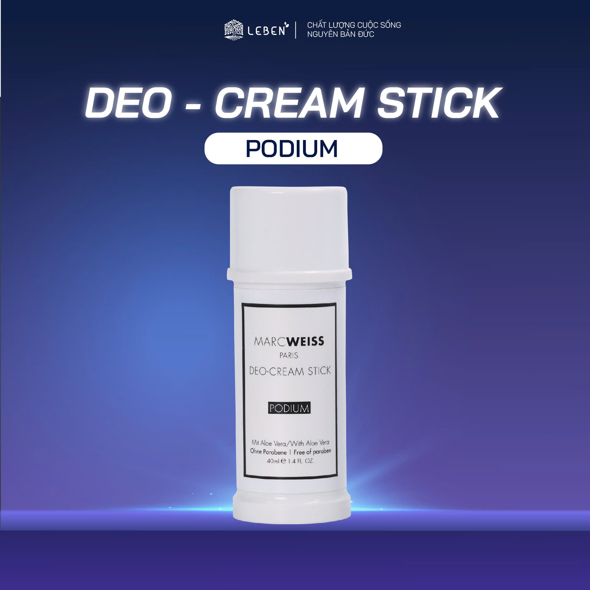 DEO MarcWeiss Podium với phong cách hương tươi trẻ và năng động