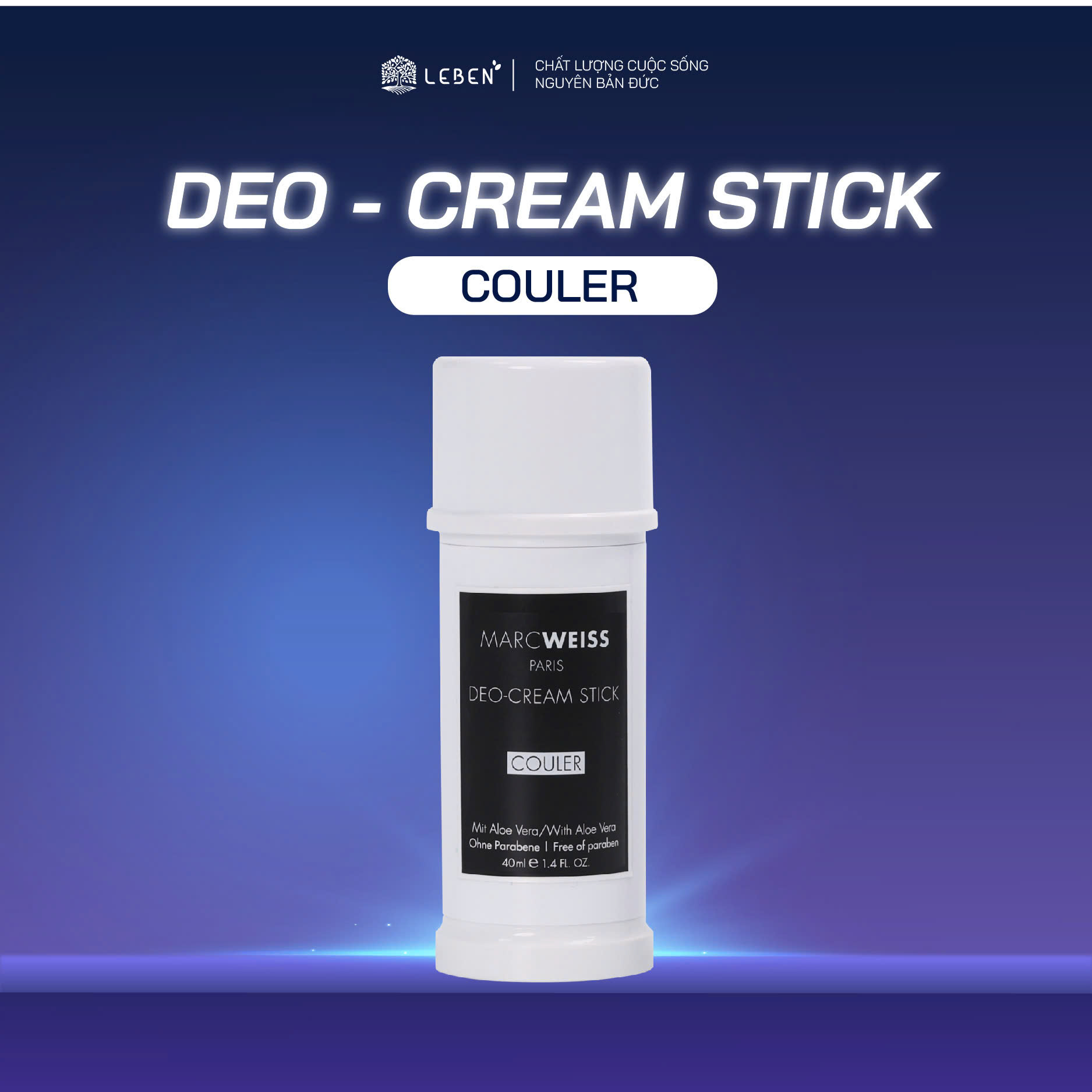 DEO MarcWeiss Couler mang phong cách hương gỗ và cam chanh mạnh mẽ